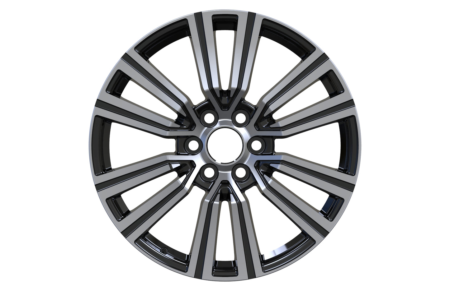 Toyota Sequoia Tacoma TRD Style wheels 22x8.5 6x139.7 Black Machine Face 1 pcs