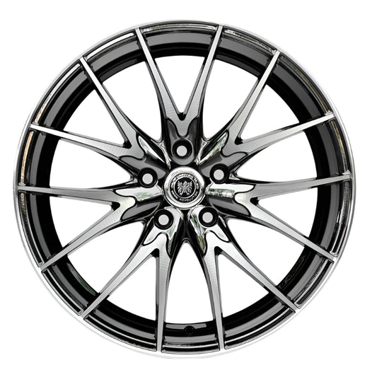 Pallas Wheels 17 x 7.5 4X114.3 Matt Black Machine Face 1 pc