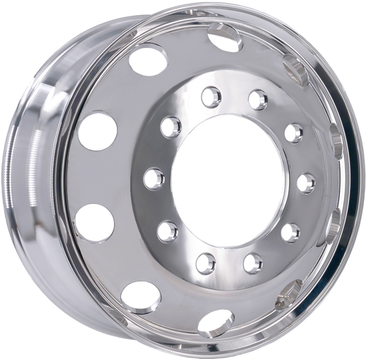 22.5x8.25 Truck Wheels 4pcs Forged Aluminum Rims $235 each BULK PRICE Both-Side Polished Mirror Hub-Piloted