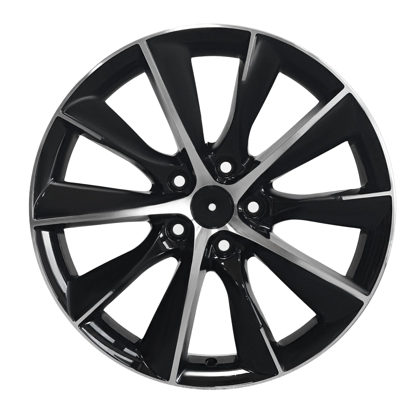 18x7.5" pcd 5x114.3mm Black Machine Face 4pcs Tesla Style Wheels Model Y X S 3 Wheels