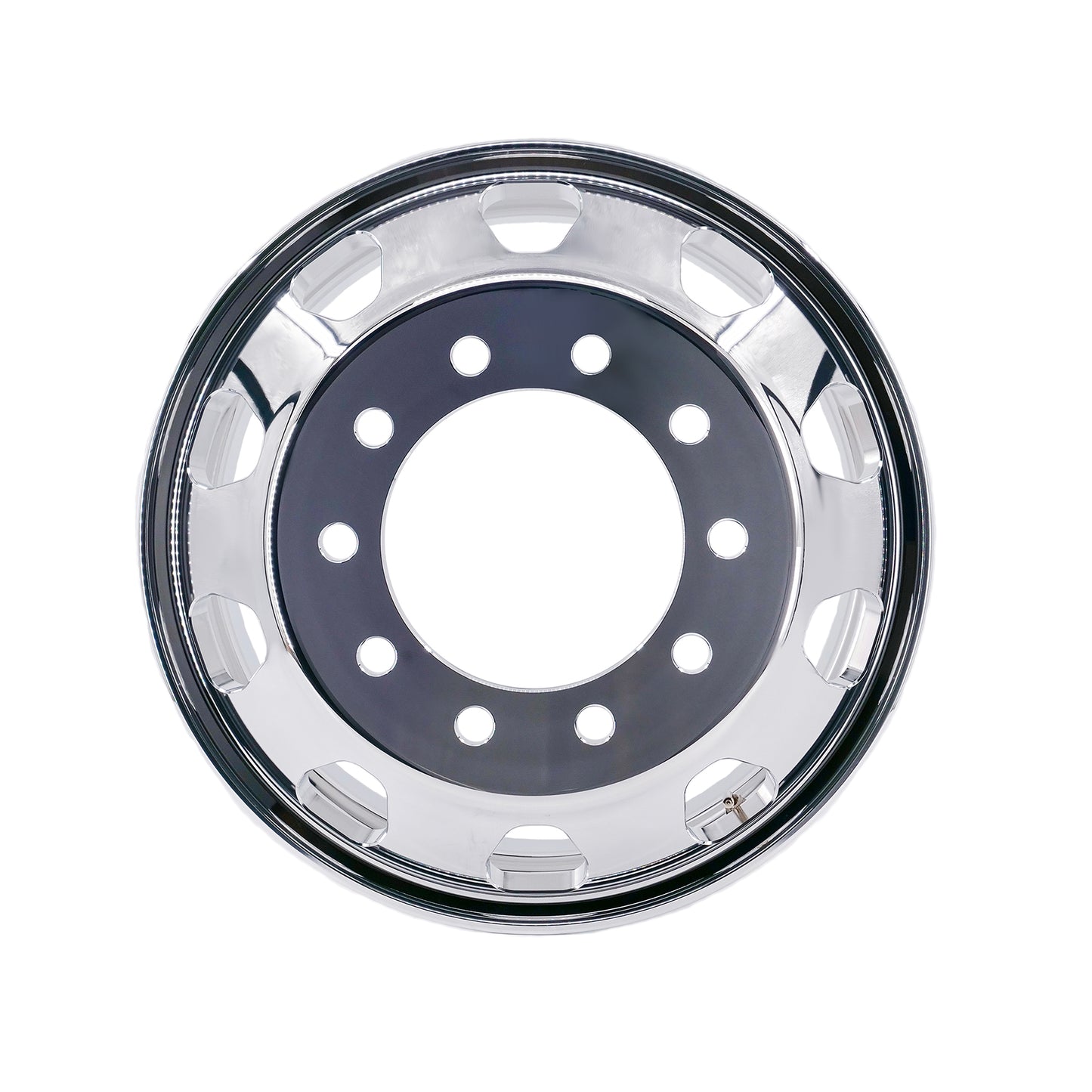22.5 x 8.25 Kenworth Stylized Truck Wheels Forged Aluminum Rims Both-Side Polished Mirror 10 Holes