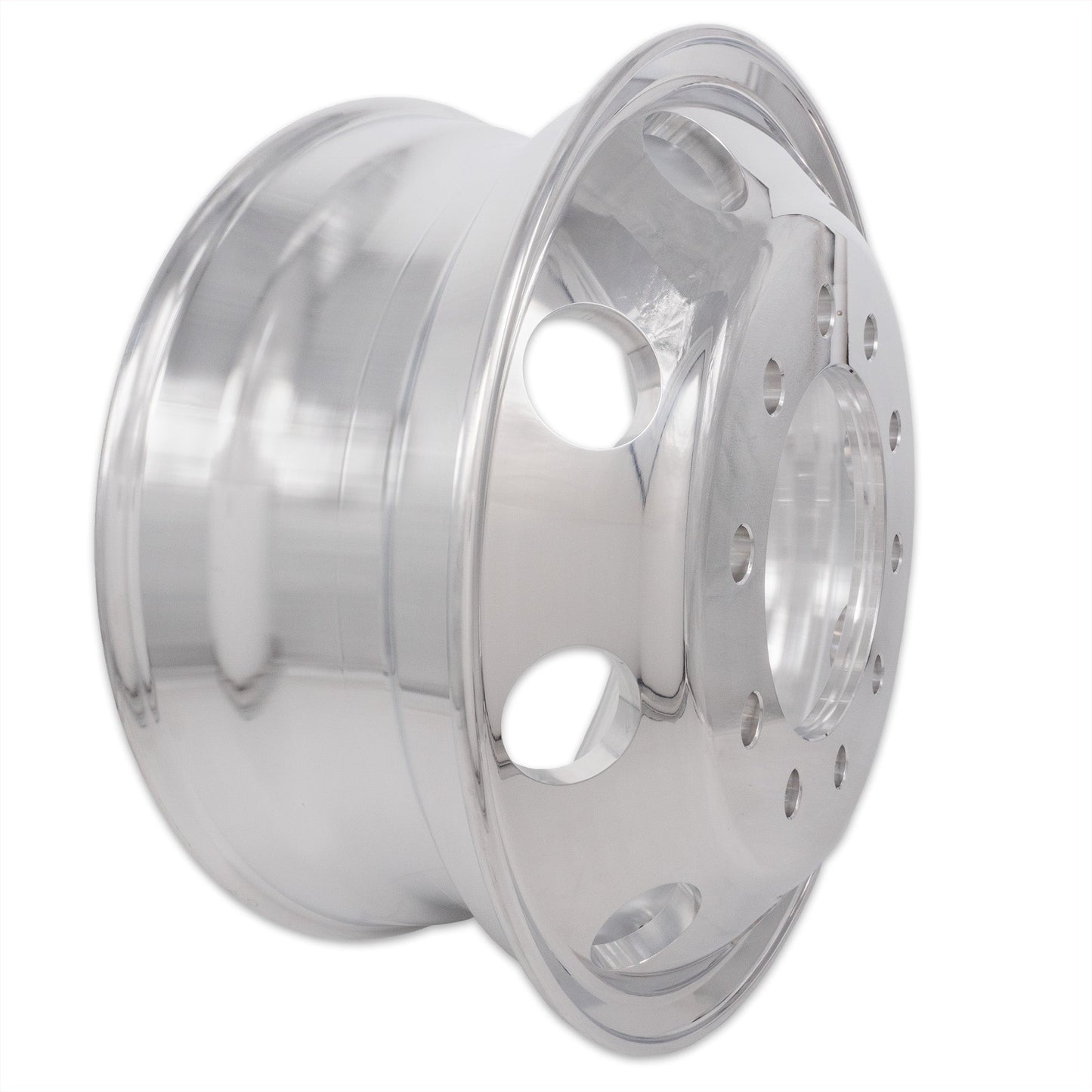 22.5x8.25 Truck Wheels 2pcs Forged Aluminum Rims $243 each BULK PRICE Both-Side Polished Mirror Hub-Piloted