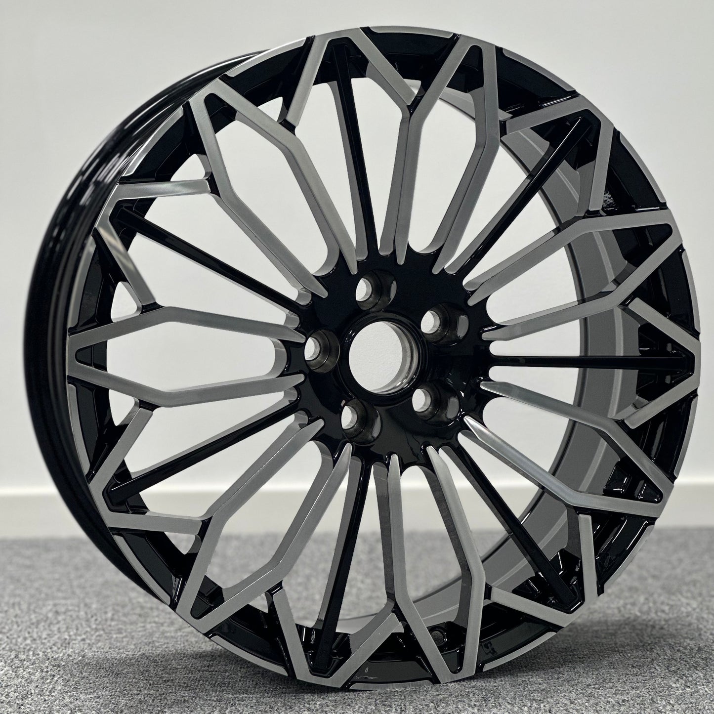 Lexus RX Style Wheels Aviation Grade Forged Aluminum Alloy Rims 20 x 8.0 5x114.3 Black Machine Face Set of 4