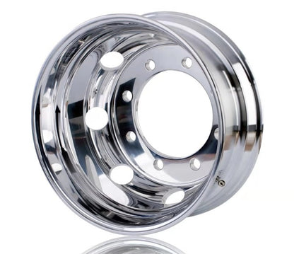 Truck Wheels 19.5 x 6.75 Forged Aluminum Rims Both-Side Mirror Polished