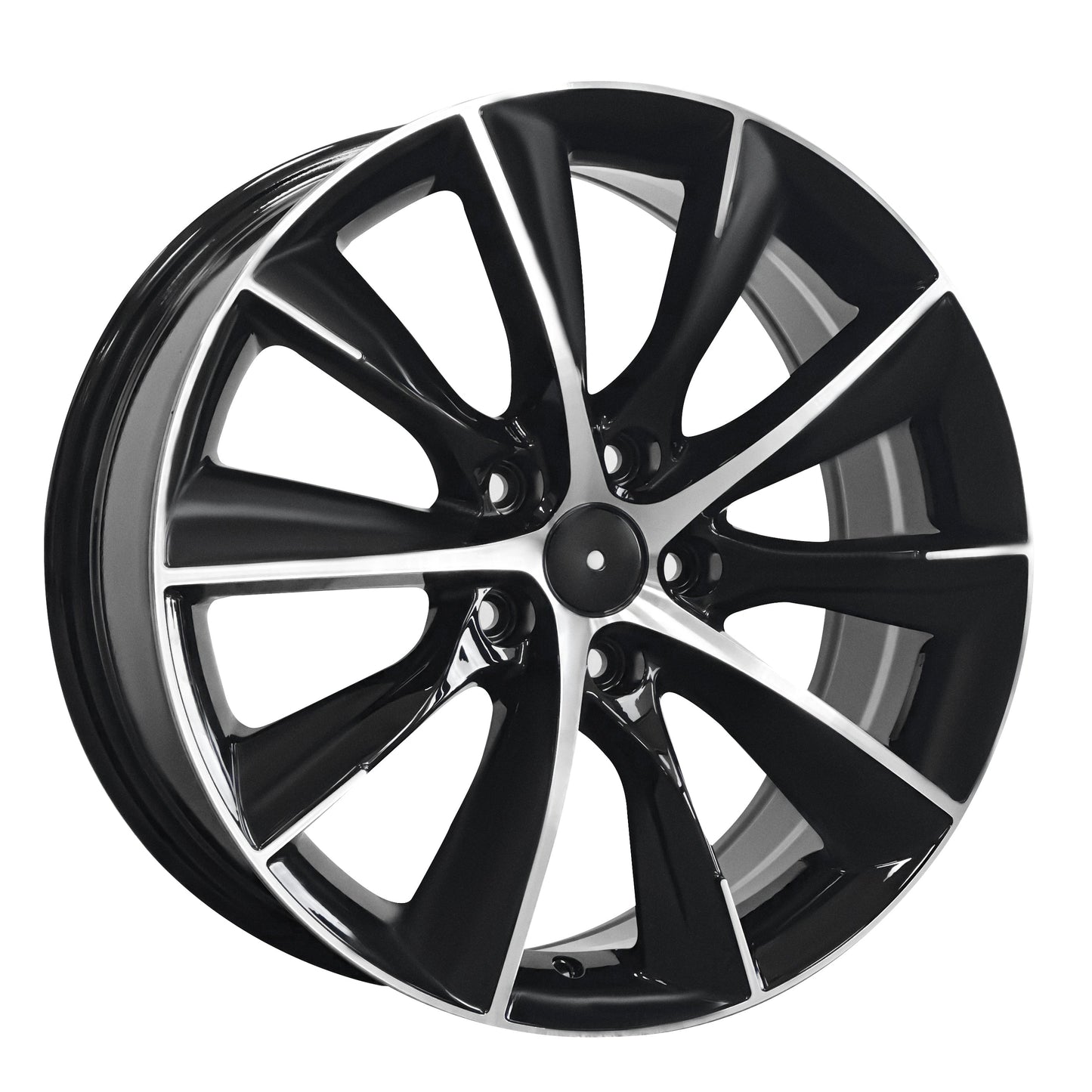 18x7.5" pcd 5x114.3mm Black Machine Face 4pcs Tesla Style Wheels Model Y X S 3 Wheels