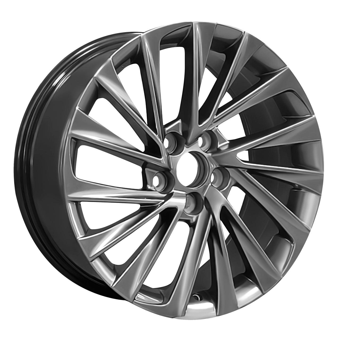 Lexus Style Wheels 18 x 8.0 5x114.3 Hyper Black set of 4