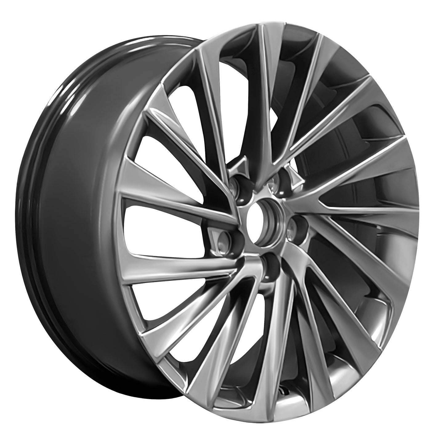 Lexus Style Wheels 18 x 8.0 5x114.3 Hyper Black set of 4