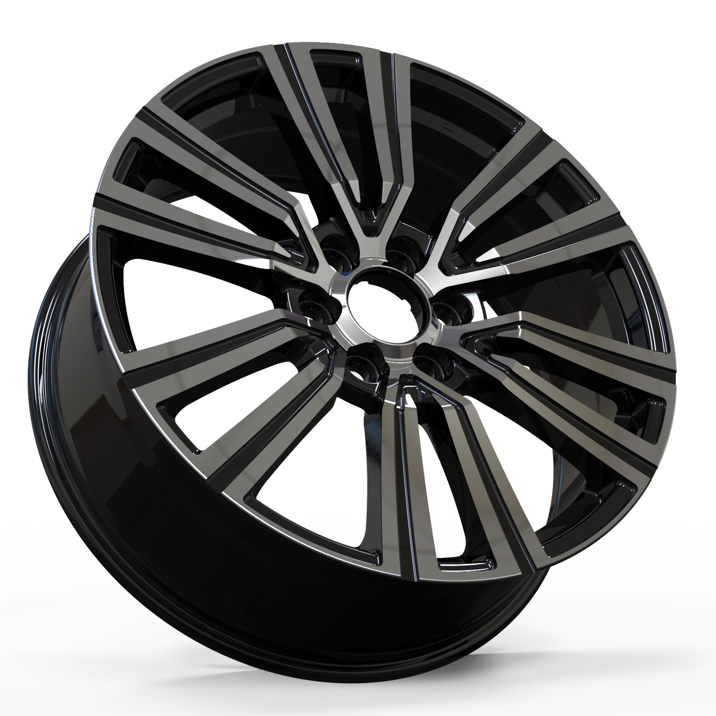 Toyota Sequoia Tacoma TRD Style Wheel 22x8.5 6x139.7 Black Machine Face 4 pcs