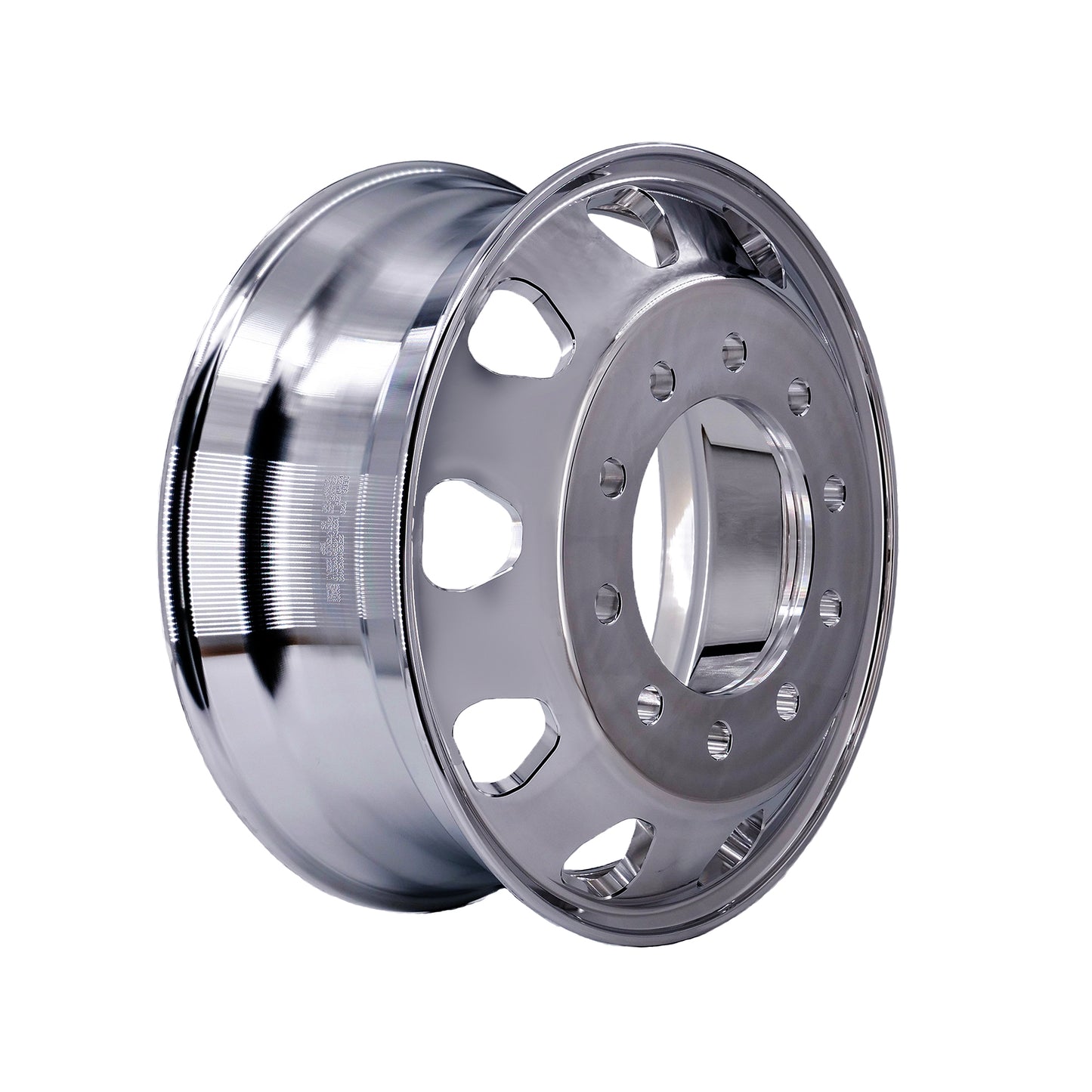 22.5 x 8.25 Kenworth Stylized Truck Wheels Forged Aluminum Rims Both-Side Polished Mirror 10 Holes