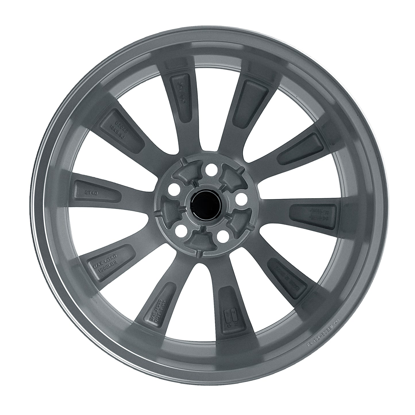 19x8.5" 5x114.3mm Silver Tesla Style Wheels For Model Y S 3
