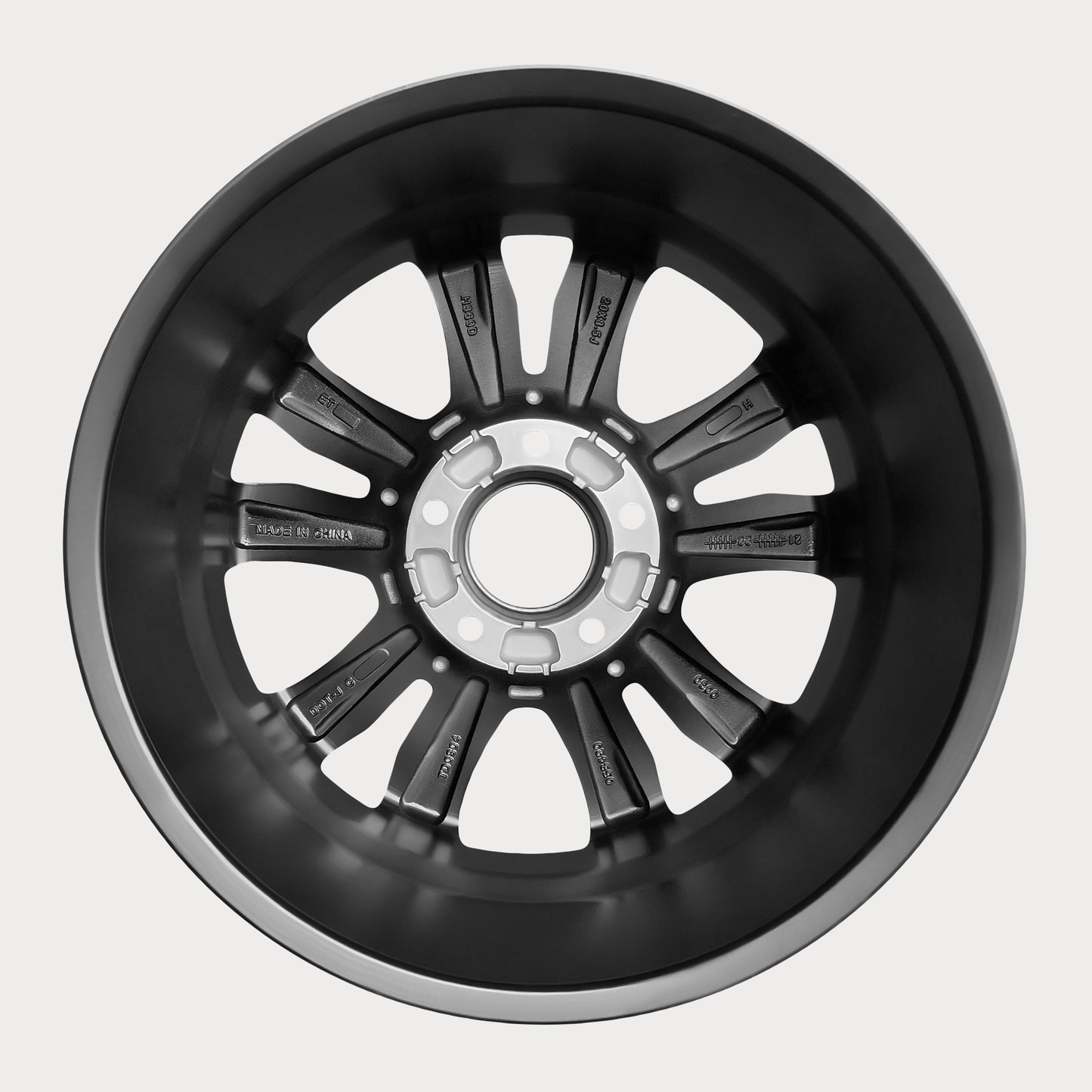 21x8.5 5x150 Black Machine Face 4 pcs Wheels That Fits Lexus LX
