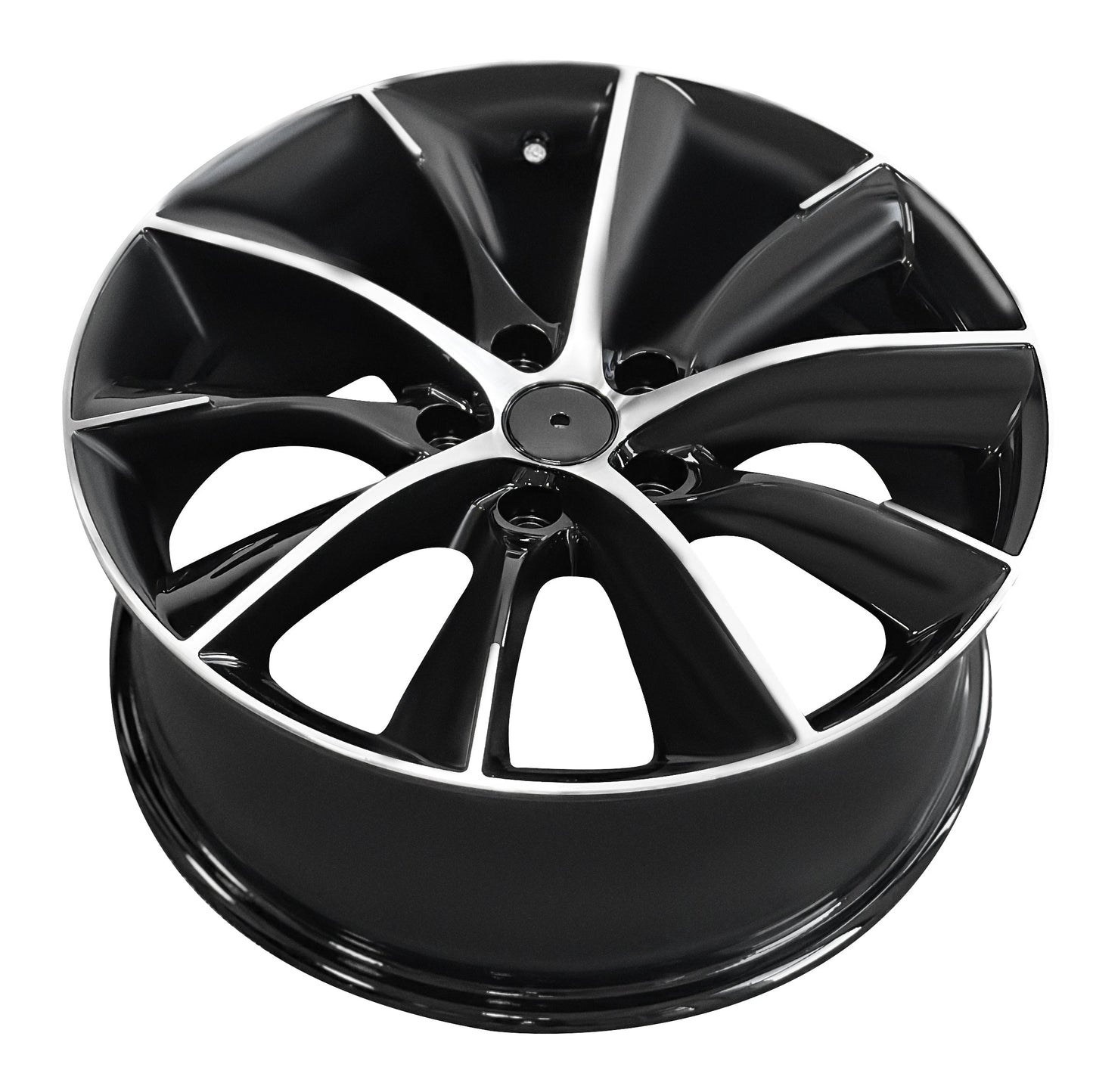 18x7.5" pcd 5x114.3mm Black Machine Face 4pcs Tesla Style Wheels Model Y X S 3 Wheels