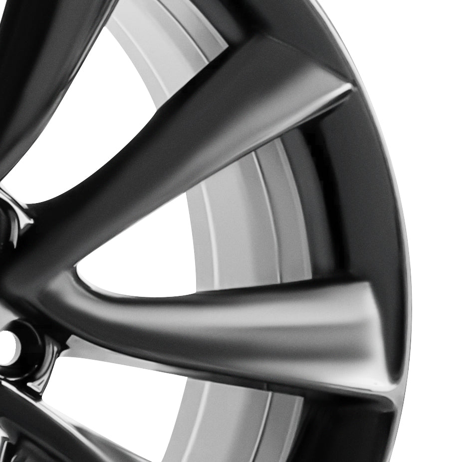 19x8.5" 5x114.3mm Silver Tesla Style Wheels For Model Y S 3