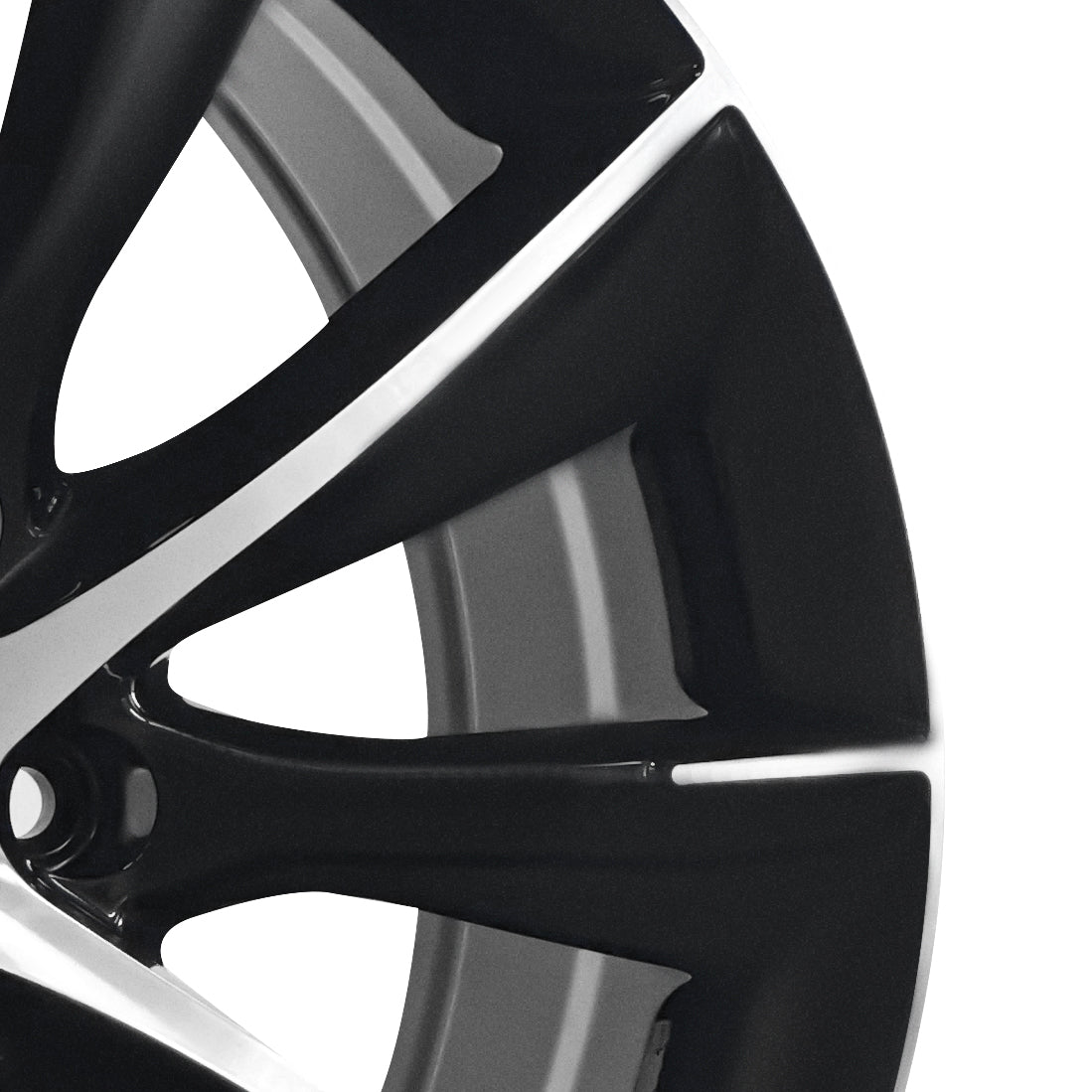 18x7.5" pcd 5x114.3mm Black Machine Face 1pc Wheels For Tesla Wheels Model Y X S 3