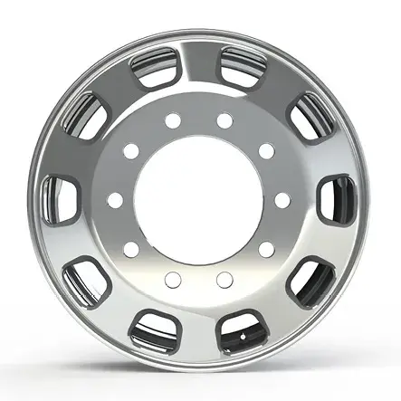 22.5 x 8.25 Kenworth Stylized Truck Wheels Forged Aluminum Rims Both-Side Polished Mirror 10 Holes