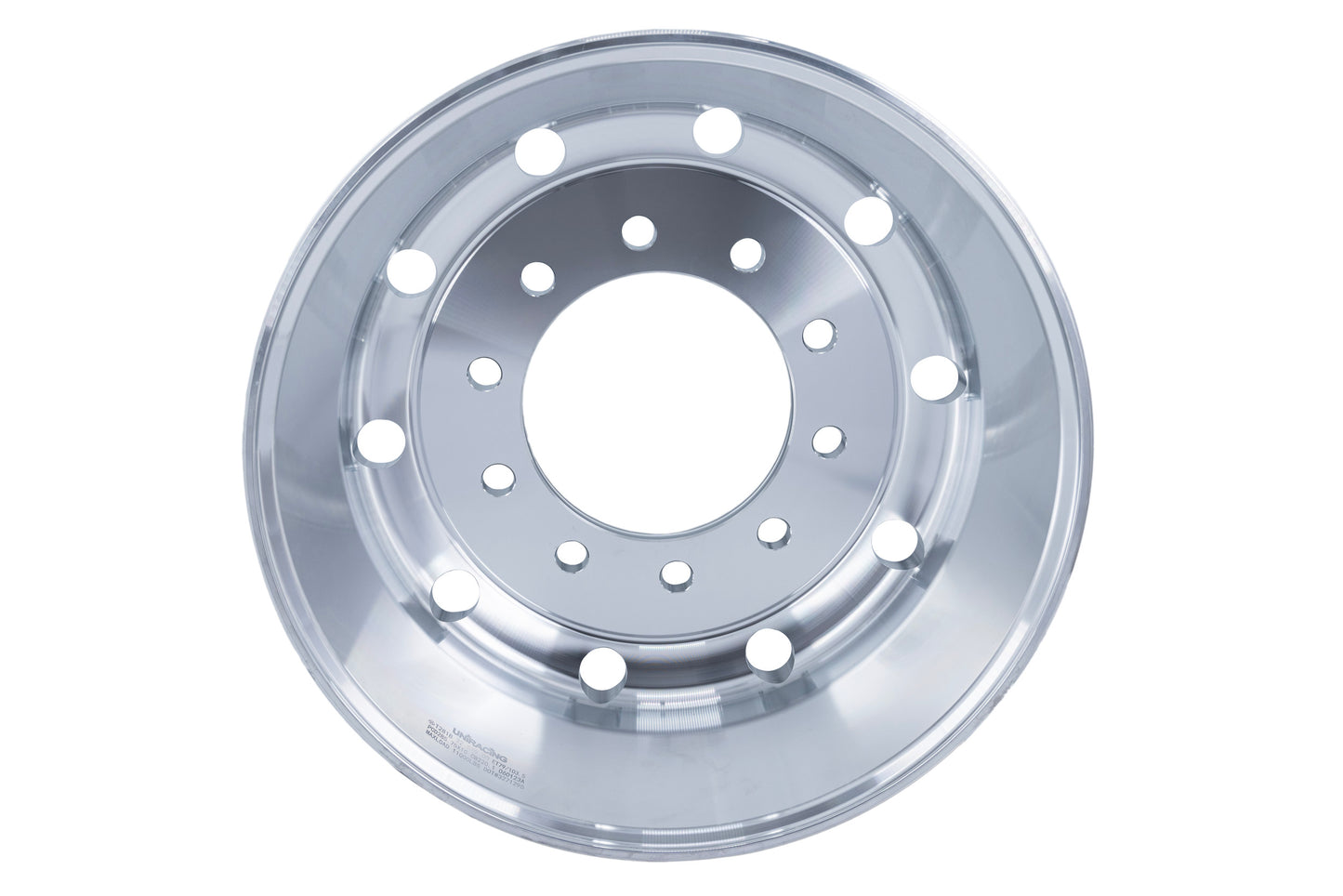 22.5 x 9 Truck Wheels Flat Face Polished Front Hub Pilot