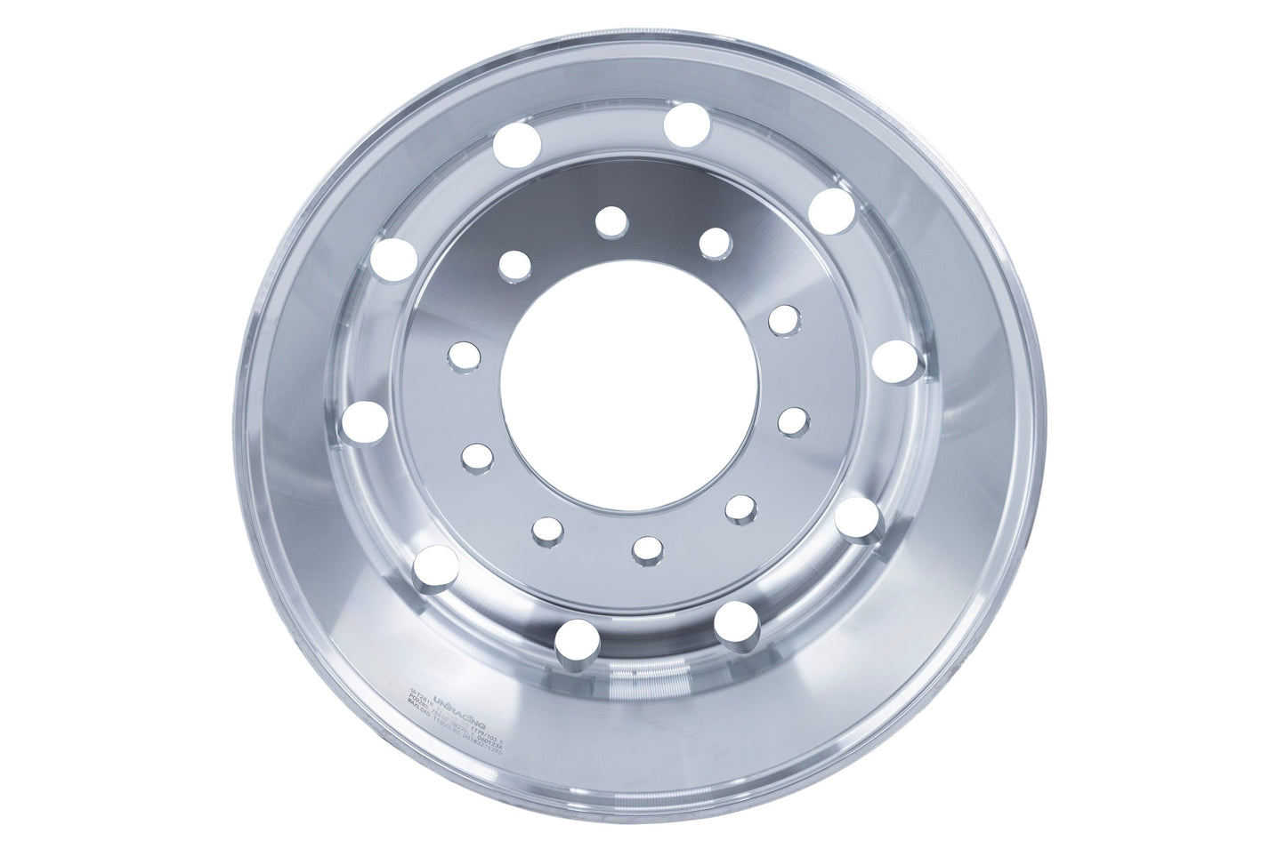 Truck Wheel Flat Face 22.5 x 9 Polished Front Hub Pilot (Set of 2)