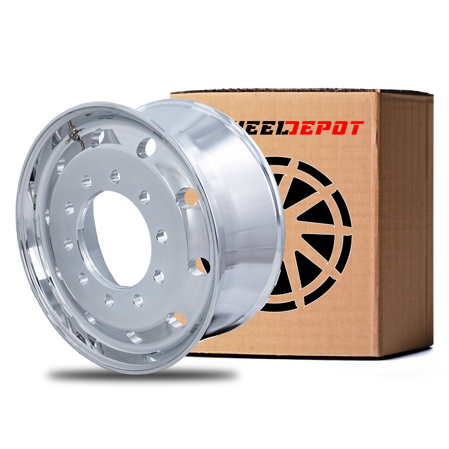 22.5x9 Truck Wheels Flat Face 600pcs Forged Aluminum Rims $149 each FOB WHOLESALE PRICE Polished Front Hub Pilot