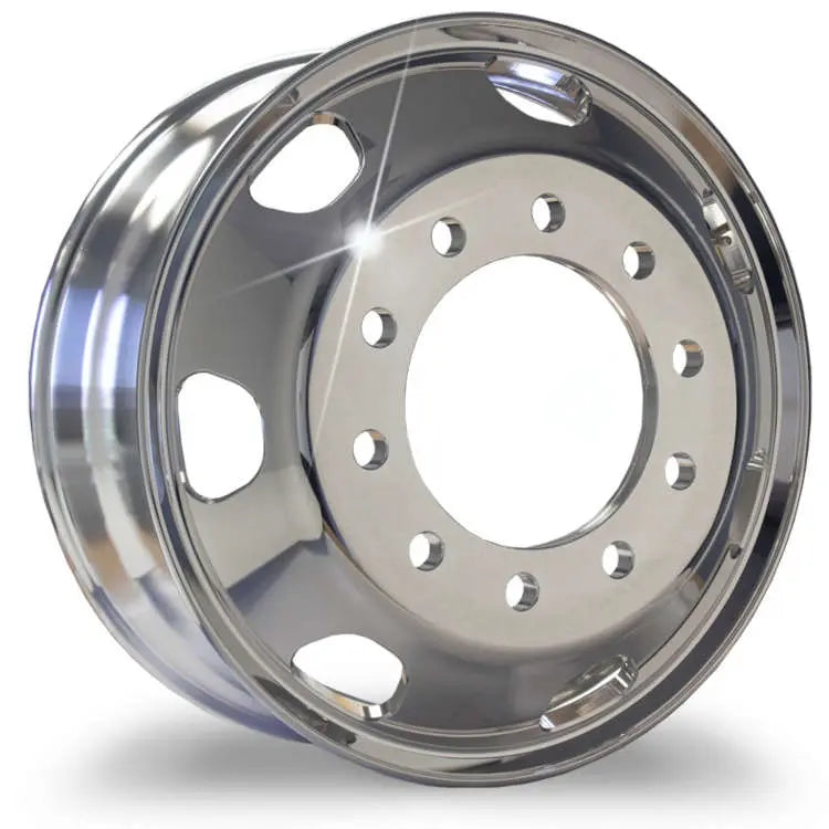 22.5 x 8.25 Kenworth Stylized Truck Wheels Forged Aluminum Rims Both-Side Polished Mirror 7 Holes 1pc