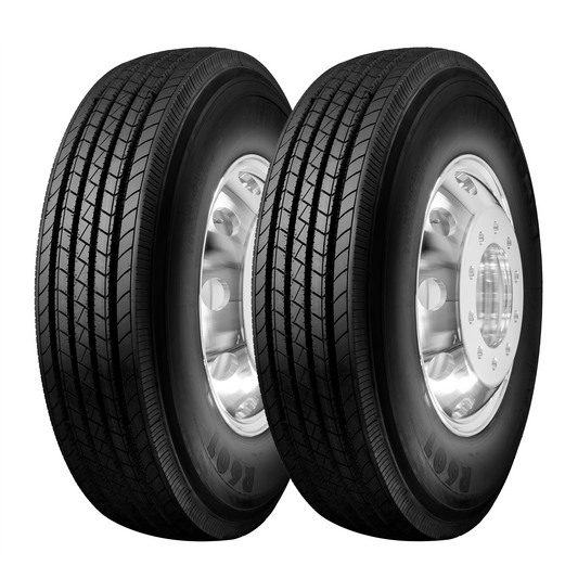 11R 22.5 16 PR Trailer Truck Tire All Position with 22.5 x 8.25 Wheel Rims (Mounted)