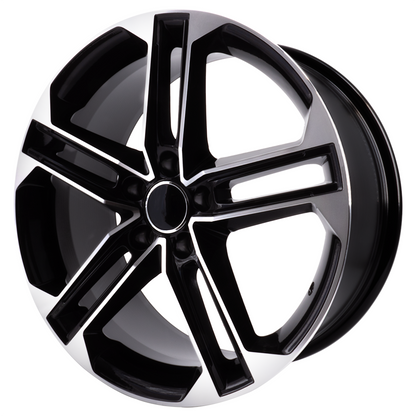 Wheel 18 x 8.0 5x112 Black Machine Face 1 pc