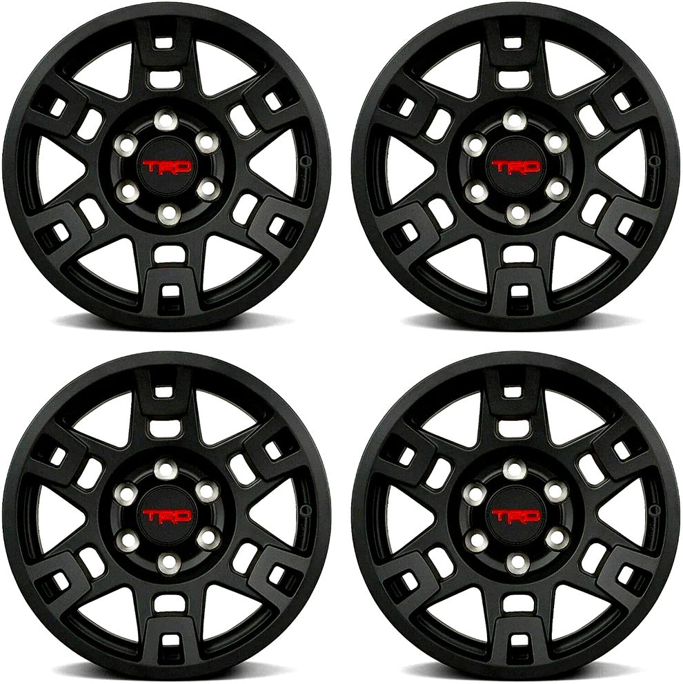 Wheels 17x7.5 Auto Rims PCD 6 x 139.7 ET 30 CB 106.1 Matte Black (AS7615C – 17x8 Matte Black) Set of 4