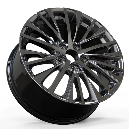 Wheels 18 x 8.0 5x114.3 Black Machine Face (set of 4) - Lexus