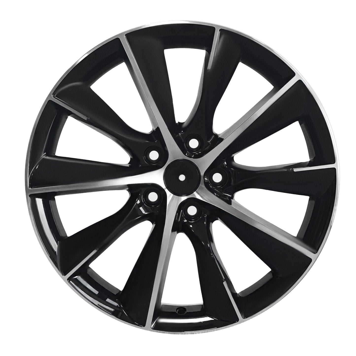 Tesla Wheel 18x7.5 5x114.3 Black Machine Face 4 pcs