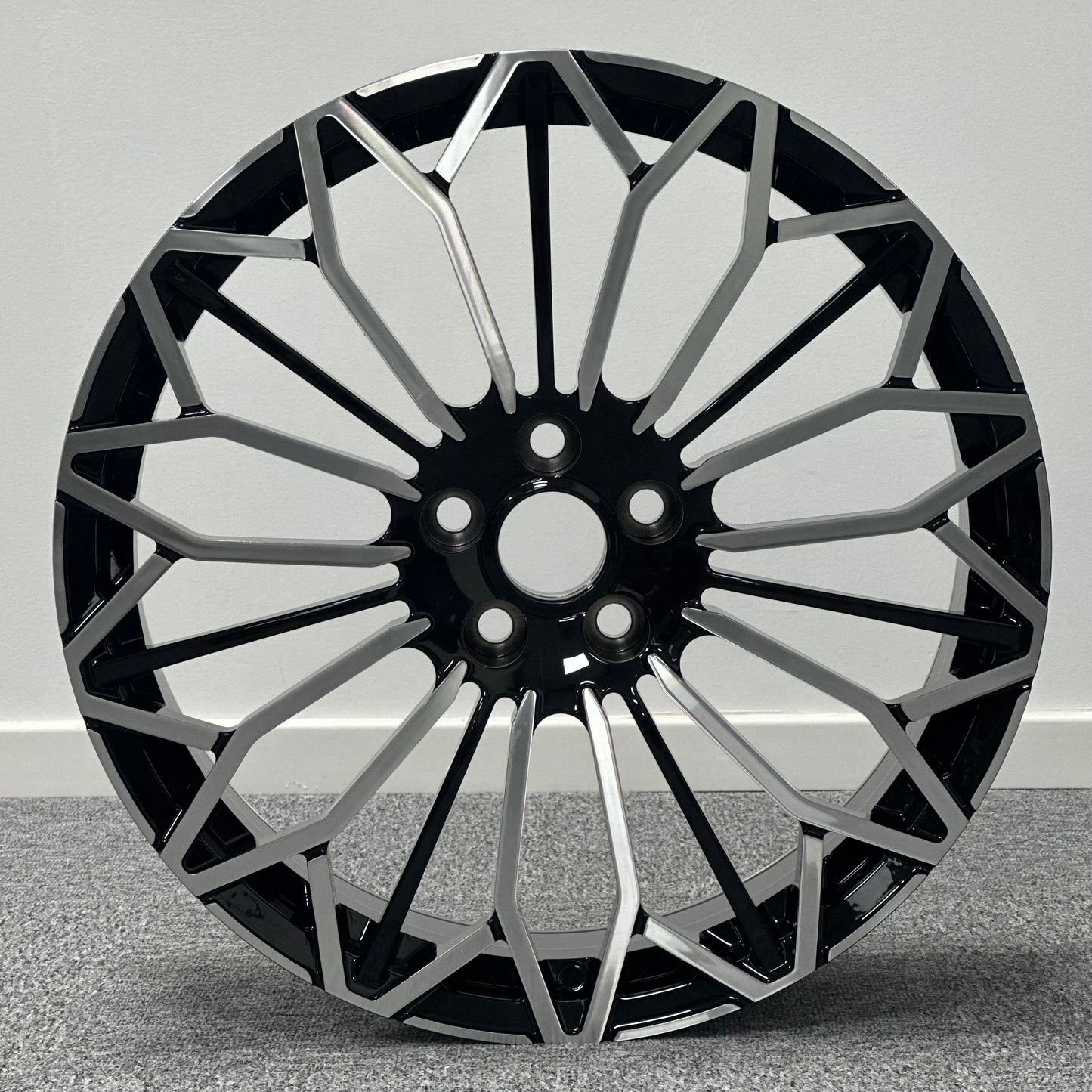 Wheel 20 x 8.0 5x114.3 Black Machine Face Set of 4