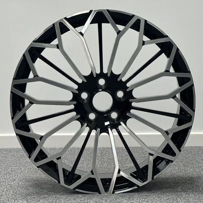 Wheel 20 x 8.0 5x114.3 Black Machine Face Set of 4