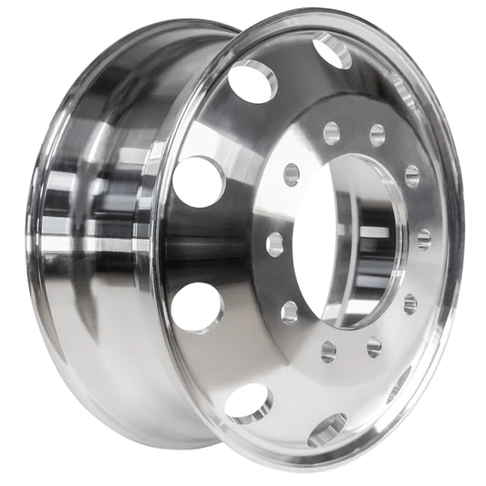 Truck Wheels 24.5 x 8.25 Forged Aluminum Rims Both-Side Mirror Polished 32pcs