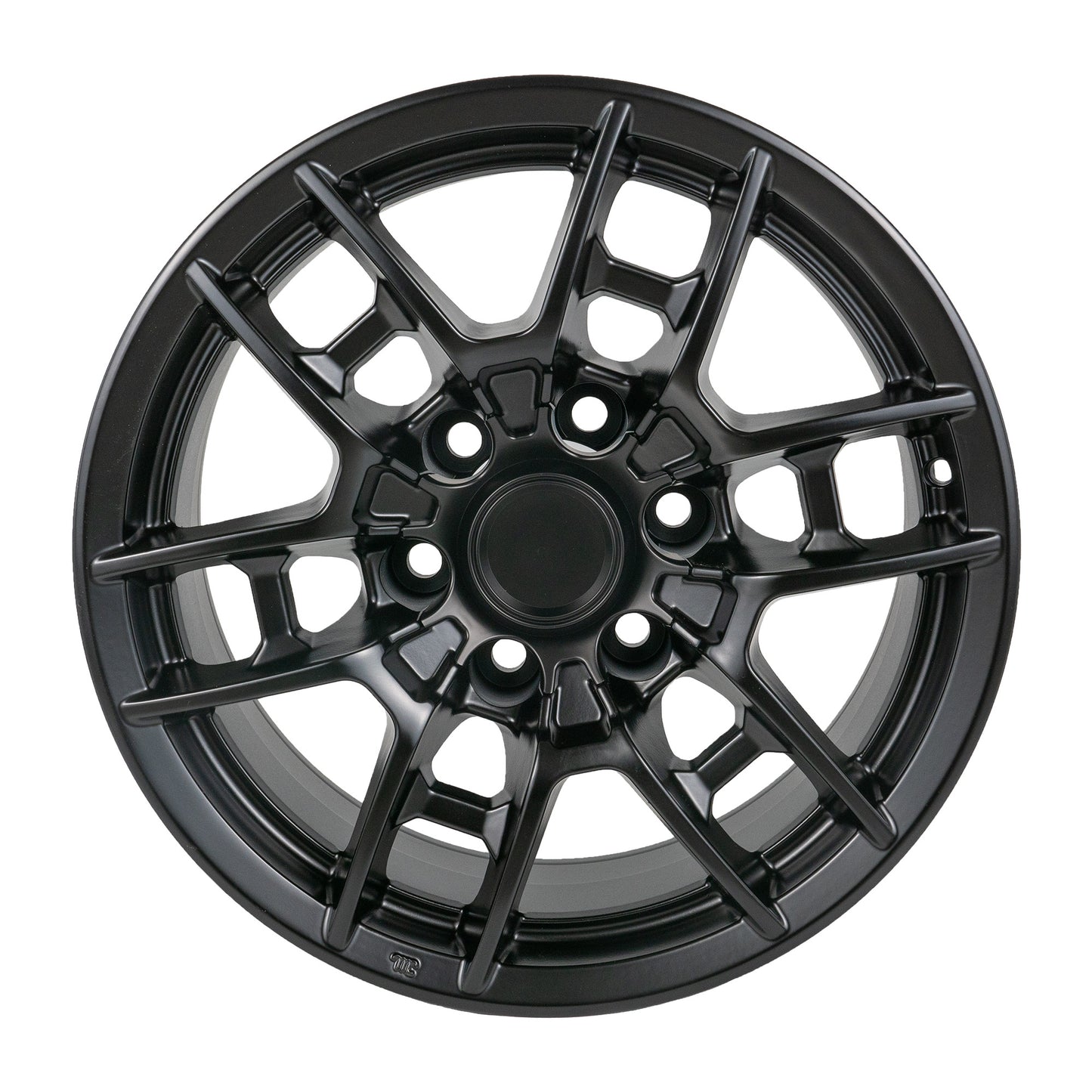 Wheels 17" x 9 Matte Black Rims 1pc