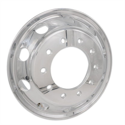 Truck Wheels 24.5 x 8.25 Forged Aluminum Rims Both-Side Mirror Polished