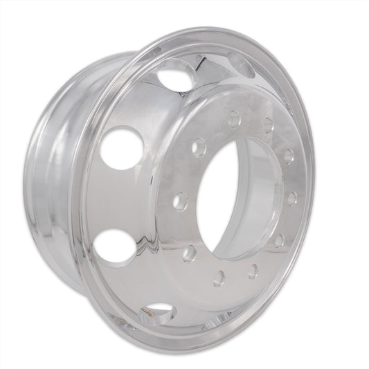Truck Wheels 24.5 x 8.25 Forged Aluminum Rims Both-Side Mirror Polished