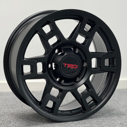 Wheels 17" x 9 Matt Black Rims 1 pcs