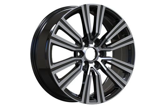 Wheel 22x8.5 6x139.7 Black Machine Face 4 pcs