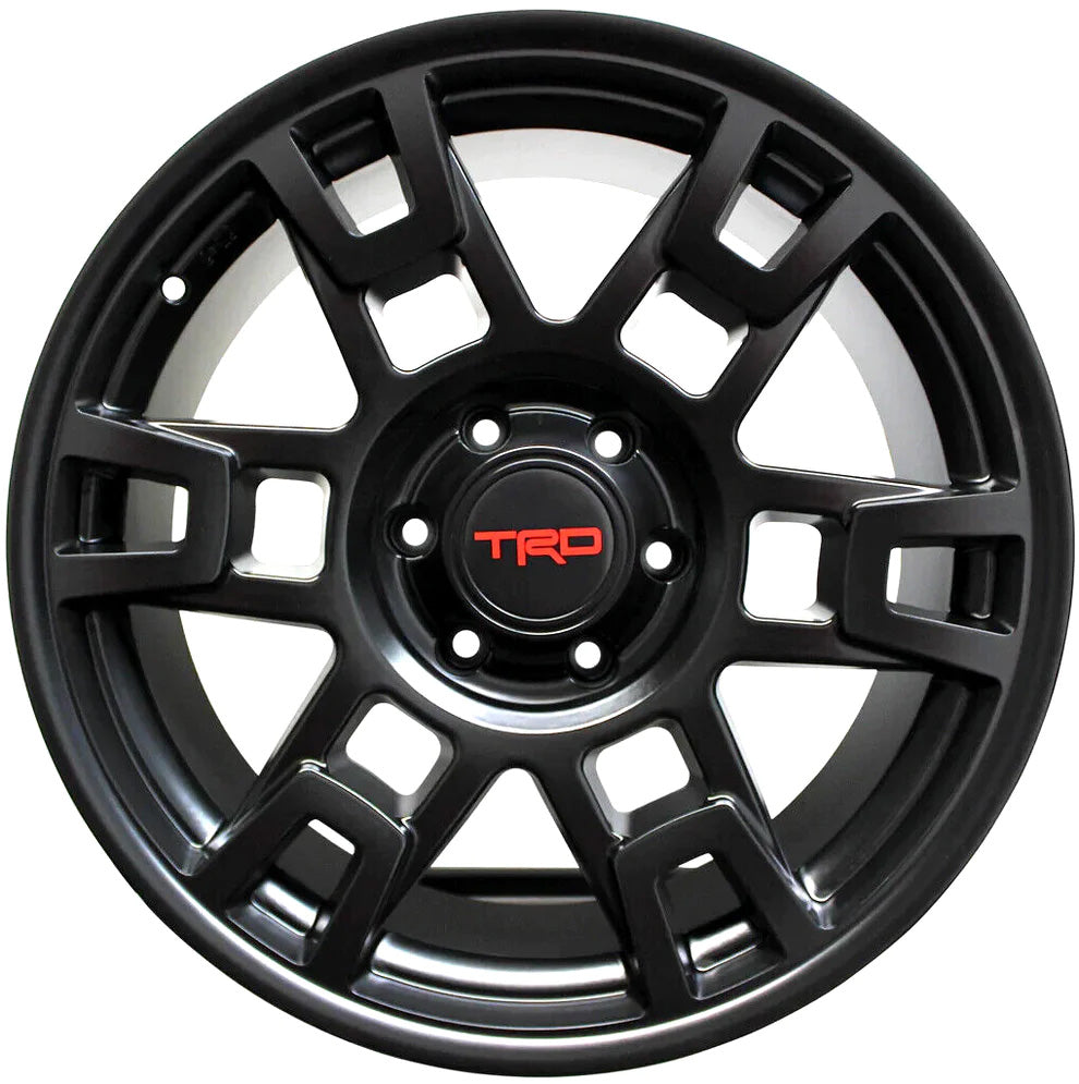 Toyota TRD Style Wheels 17x7.5" Auto Rims 4pcs Matte Black