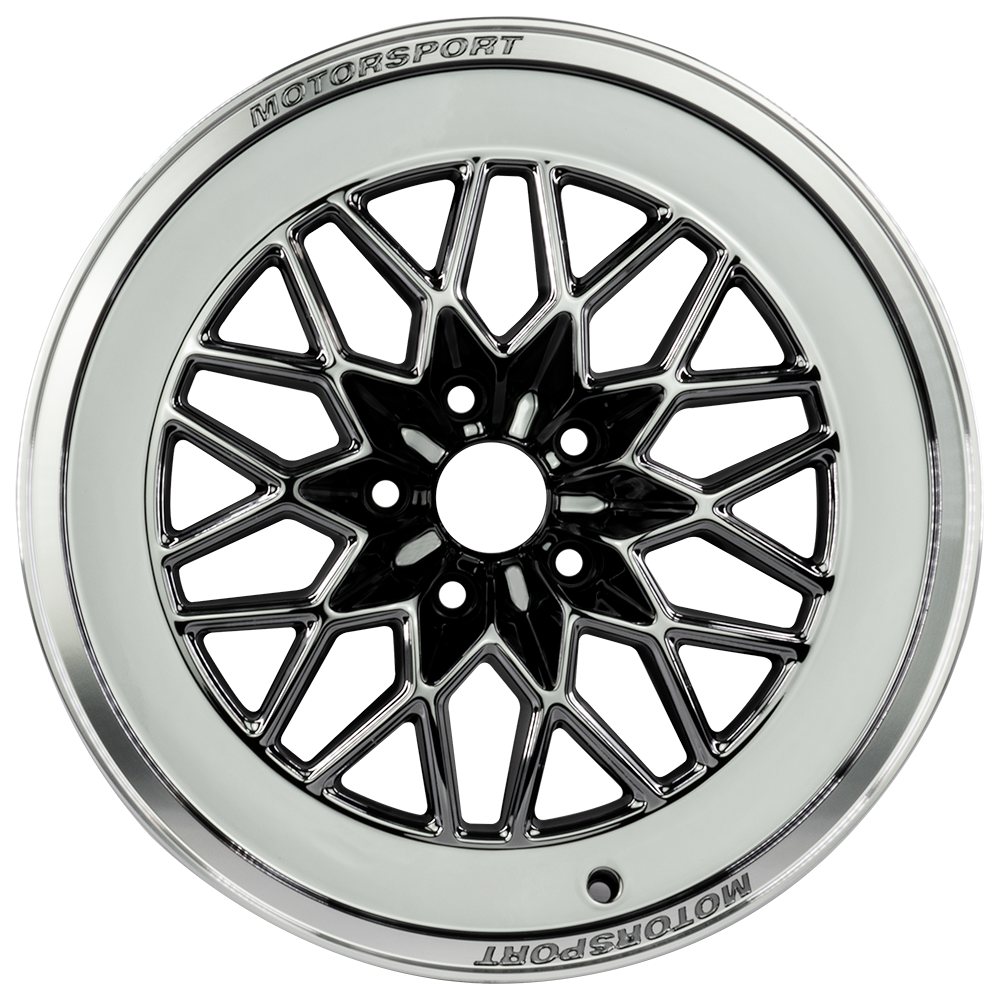 ZeroX 18x8 5x114.3, PVD Black/Machined Wheel