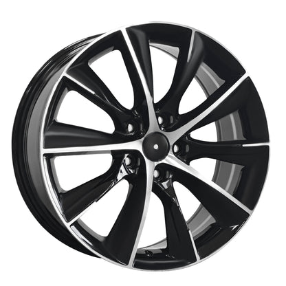 Tesla Wheel 18x7.5 5x114.3 Black Machine Face 4 pcs