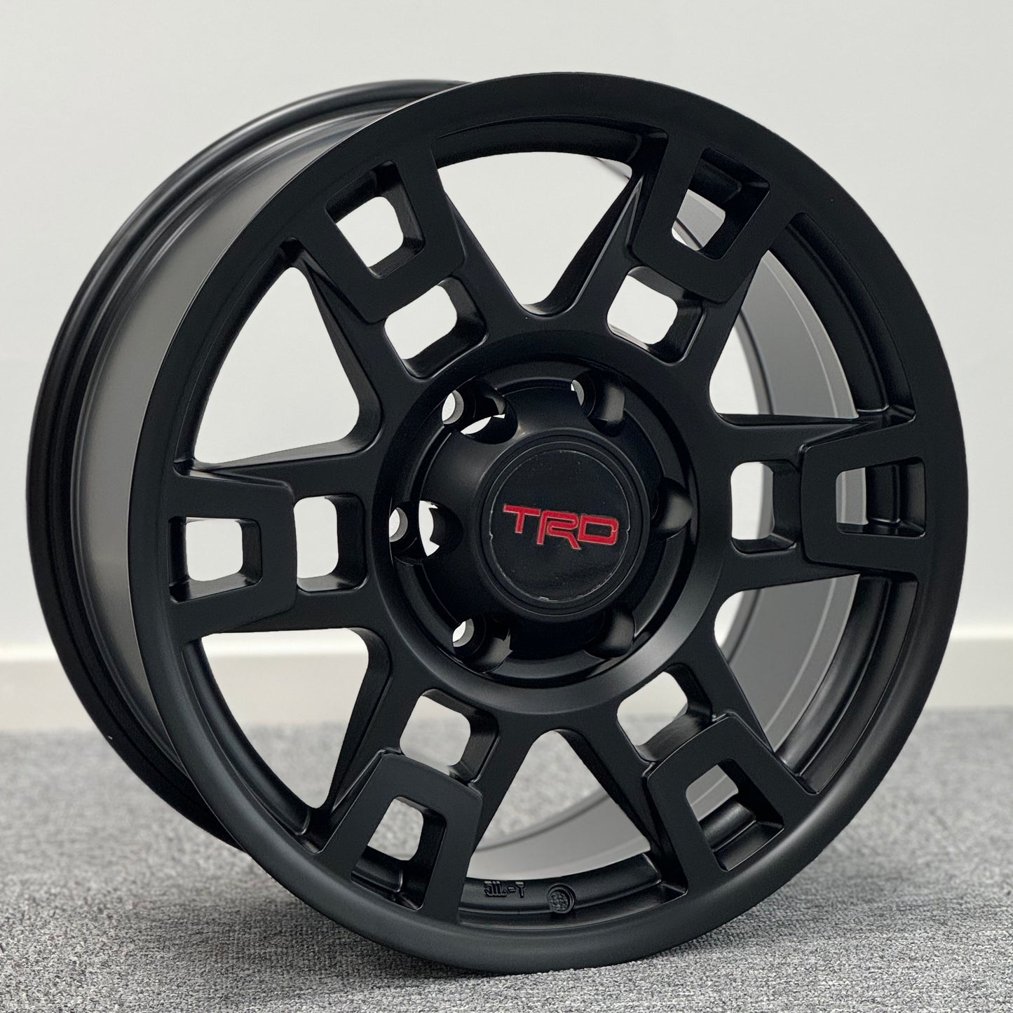 Wheels 17" x 8 Matt Black Rims Set of 4