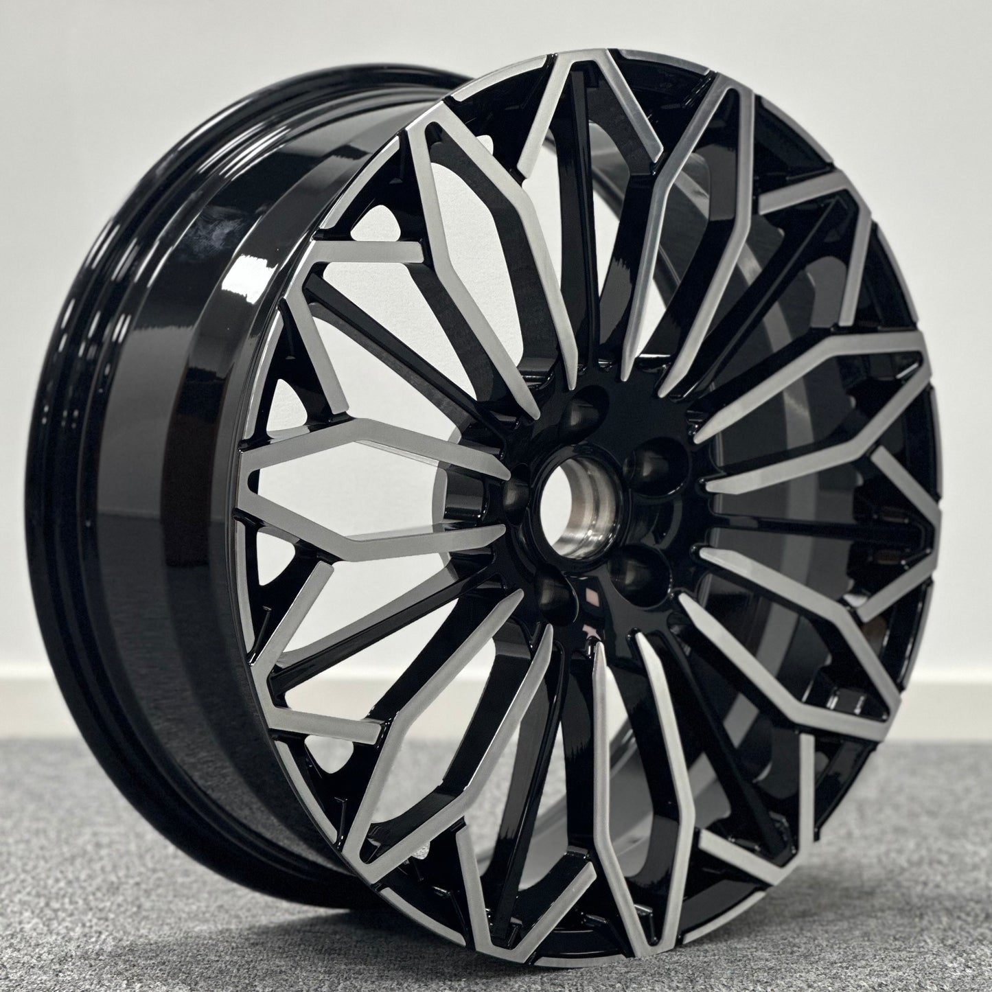 Wheel 20 x 8.0 5x114.3 Black Machine Face Set of 4