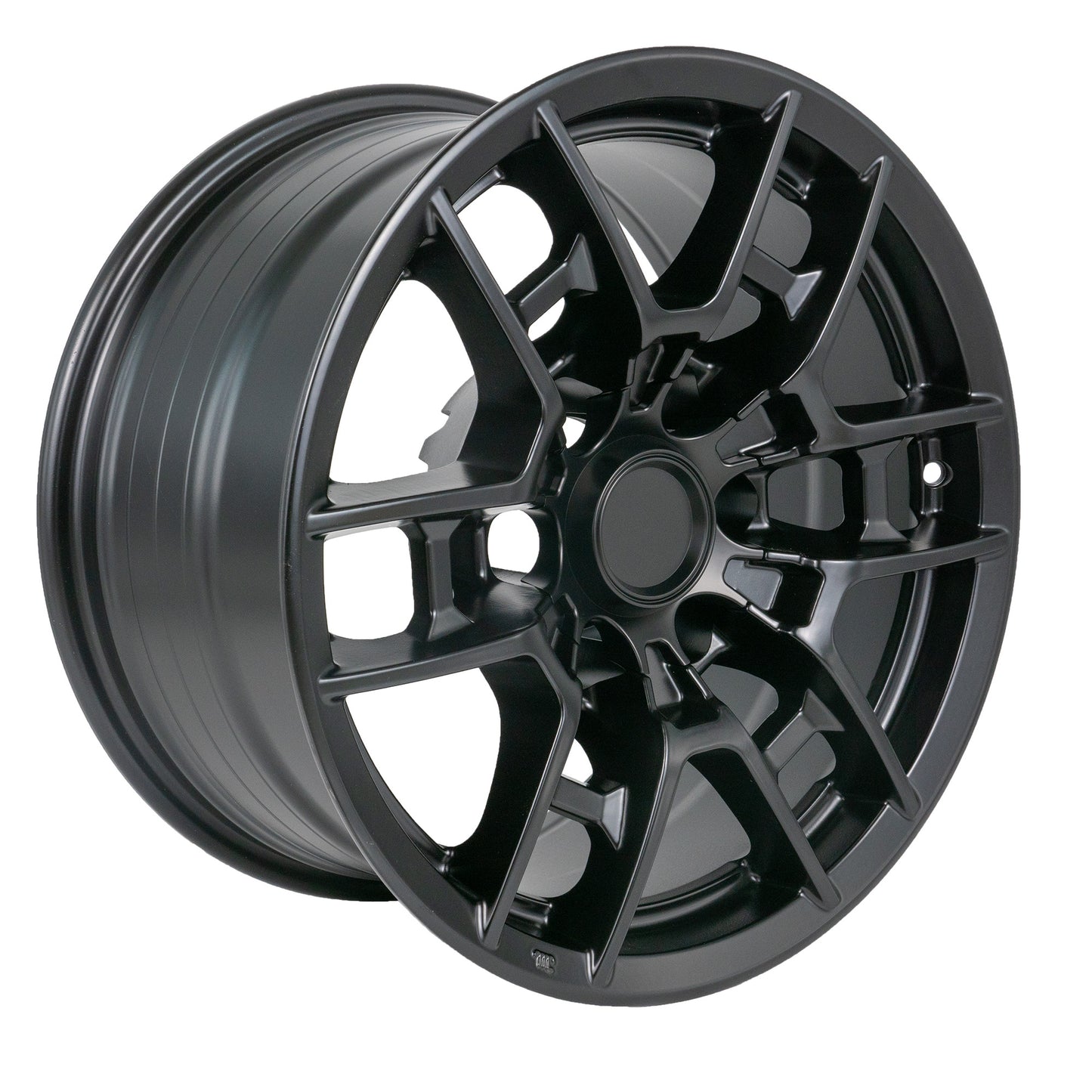 Wheels 17" x 9 Matte Black Rims 1pc