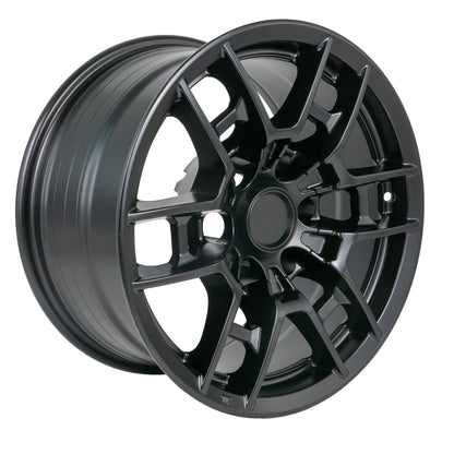 Wheels 17" x 8 Matte Black Rims 1pc