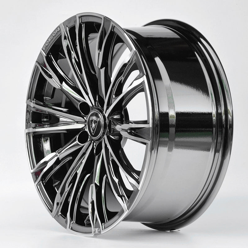 Wheel 18 x 8.0 5x112 Black Machine Face 1 pc