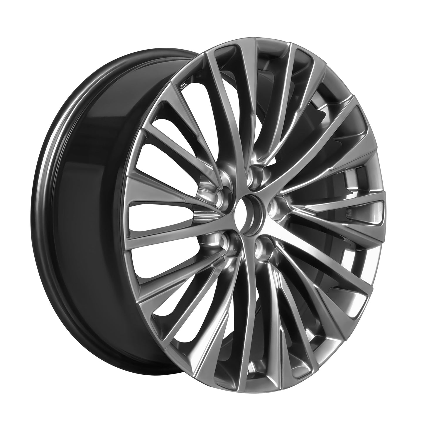 Wheels 18 x 8.0 5x114.3 Black Machine Face (set of 4) - Lexus