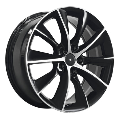 Tesla Wheel 20x7.5 5x114.3 Black Machine Face 4 pcs