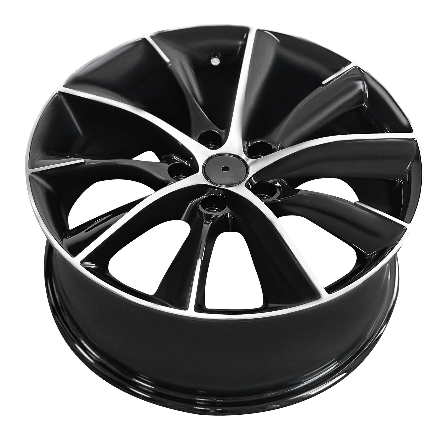 Tesla Wheel 20x7.5 5x114.3 Black Machine Face 4 pcs