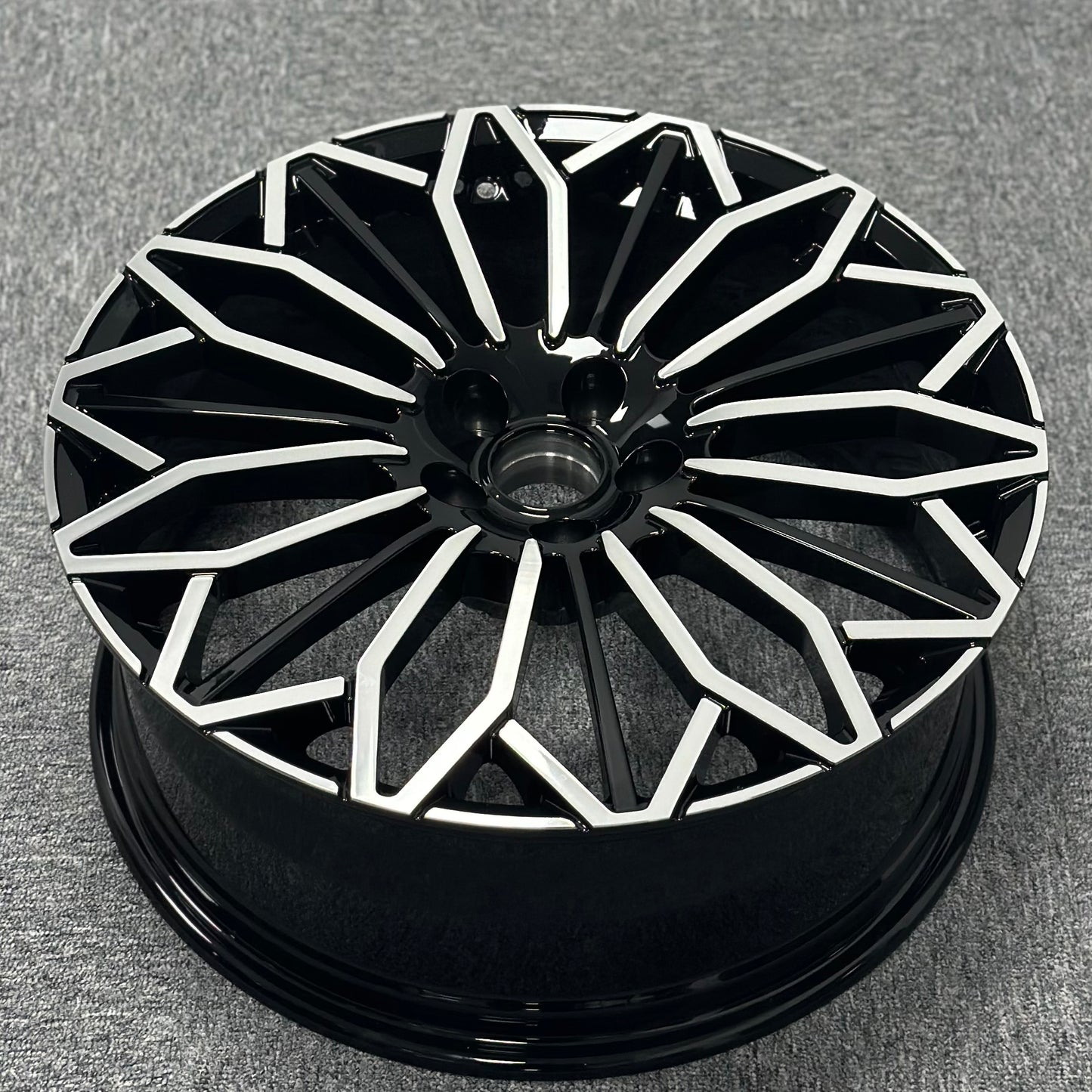 Wheel 20 x 8.0 5x114.3 Black Machine Face Set of 4