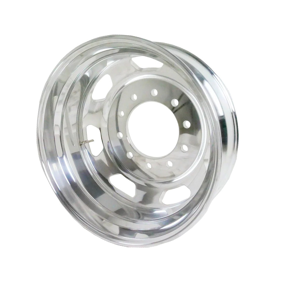 Truck Wheels 24.5 x 8.25 Forged Aluminum Rims Machine Bright