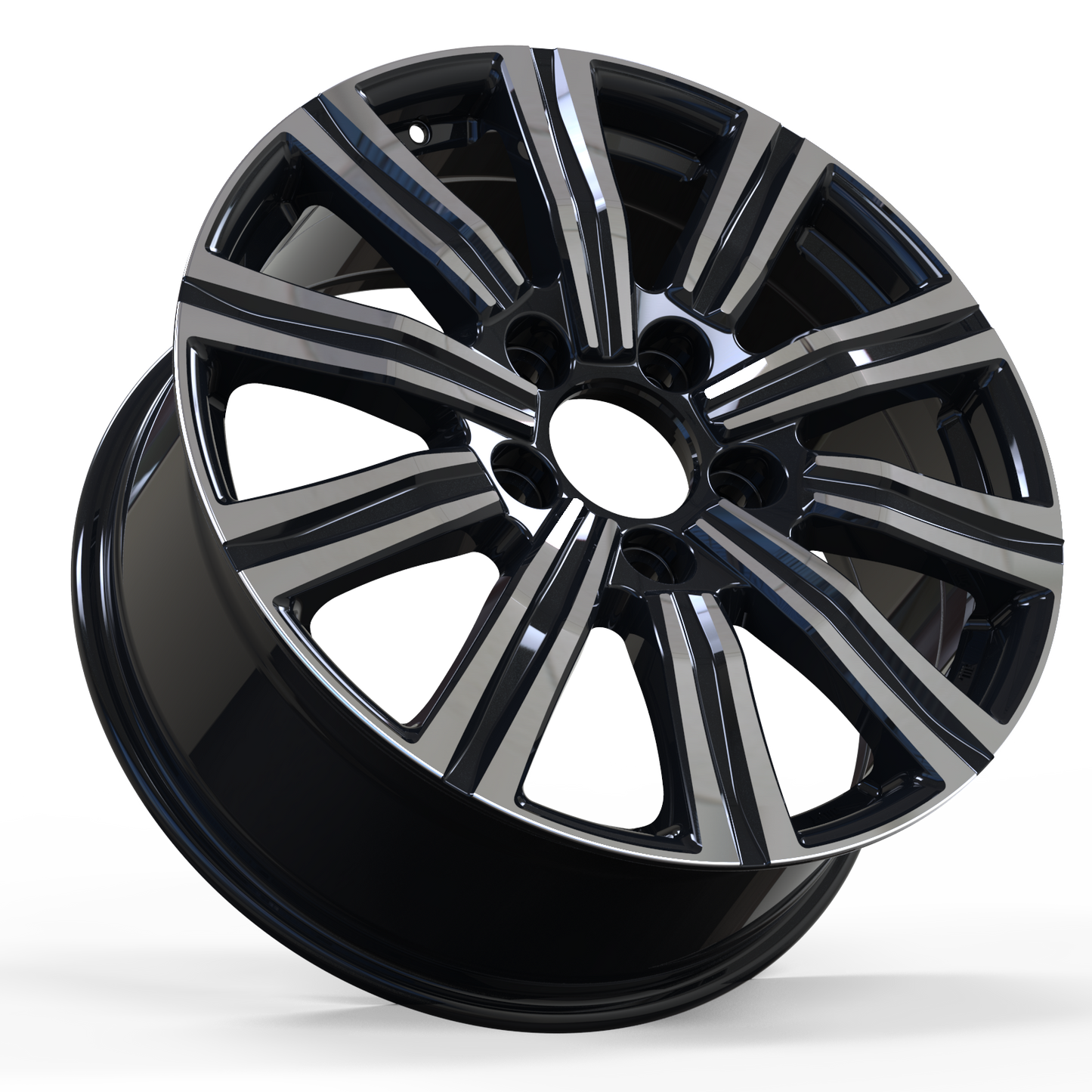 Wheels 20x8.5 5x150 Black Machine Face 4 pcs